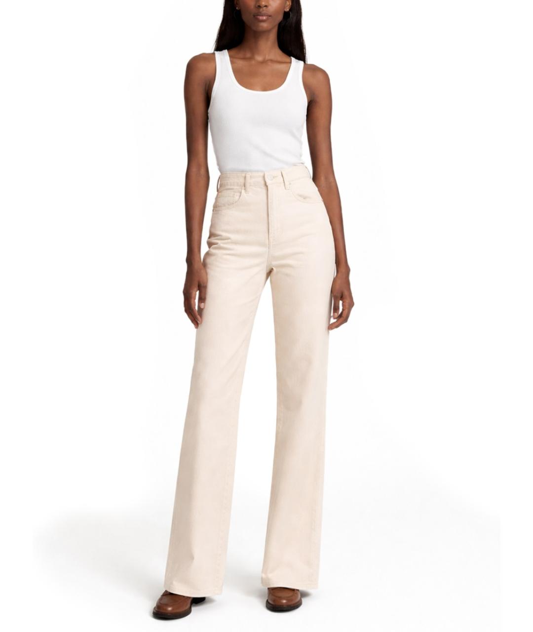 ISABEL MARANT Розовые хлопко-лиоцелловые прямые джинсы, фото 2