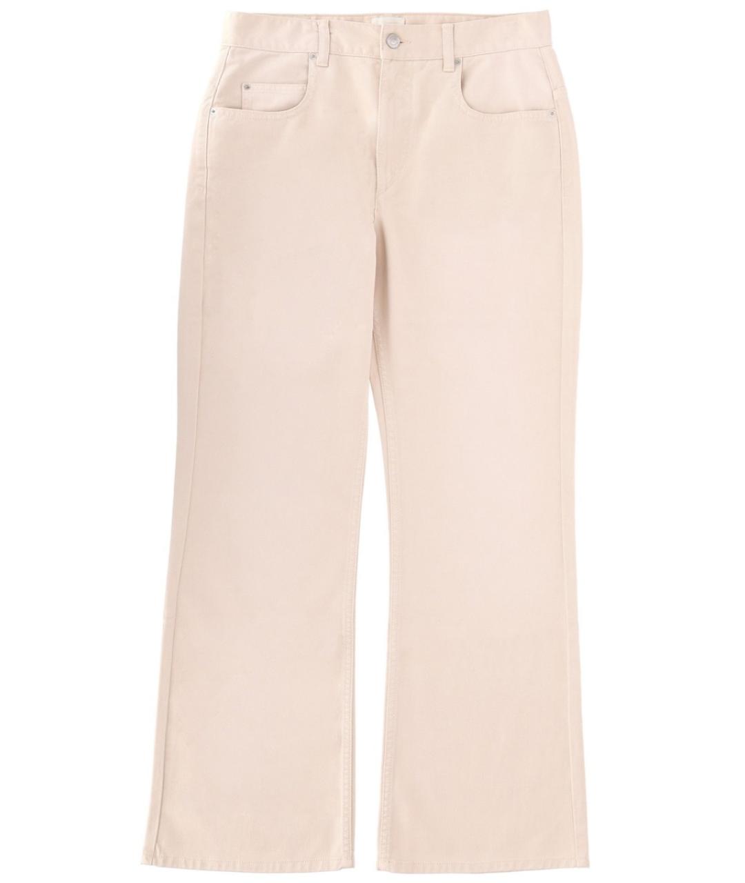 ISABEL MARANT Розовые хлопко-лиоцелловые прямые джинсы, фото 1