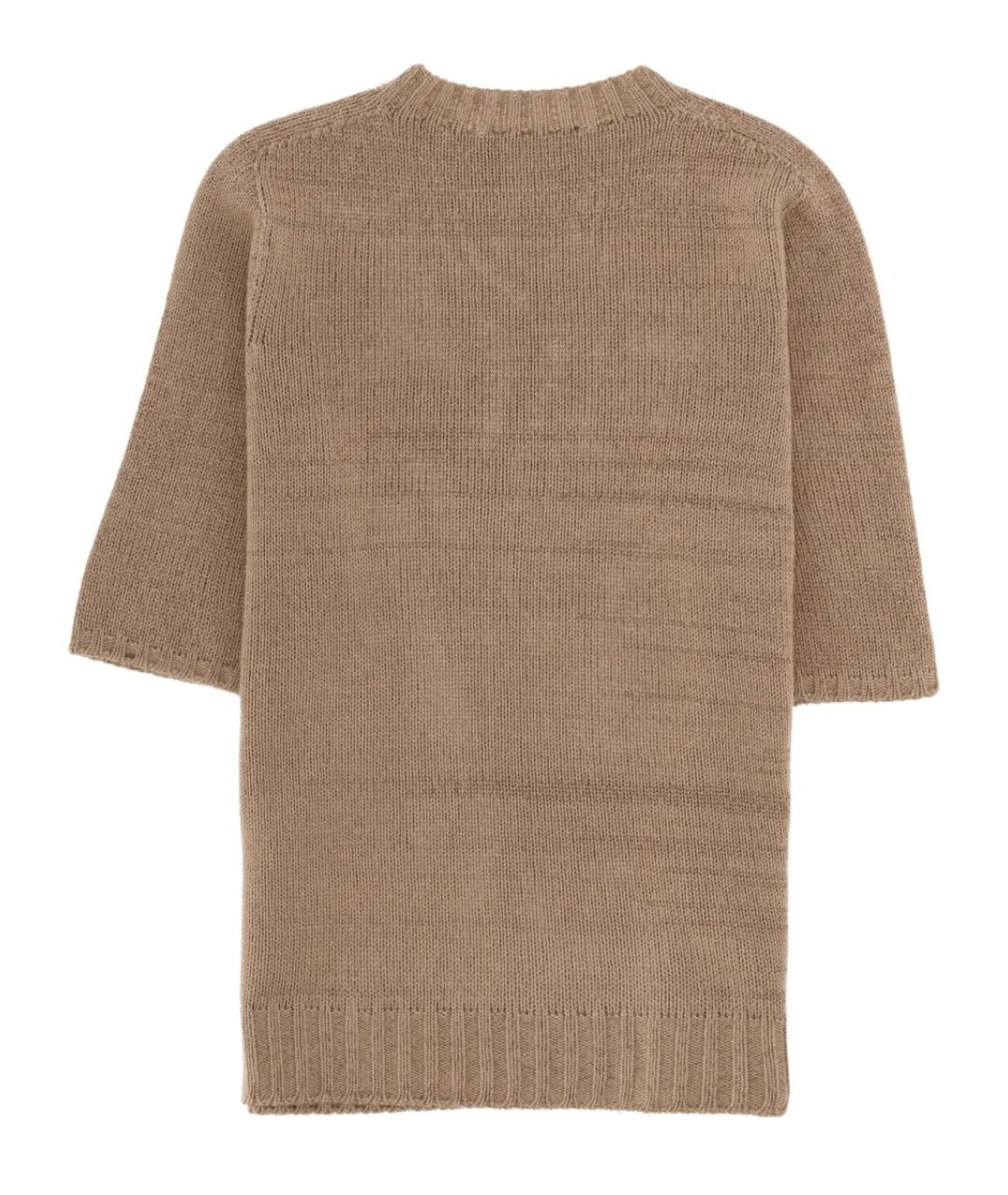 FABIANA FILIPPI Бежевый шерстяной джемпер / свитер, фото 3