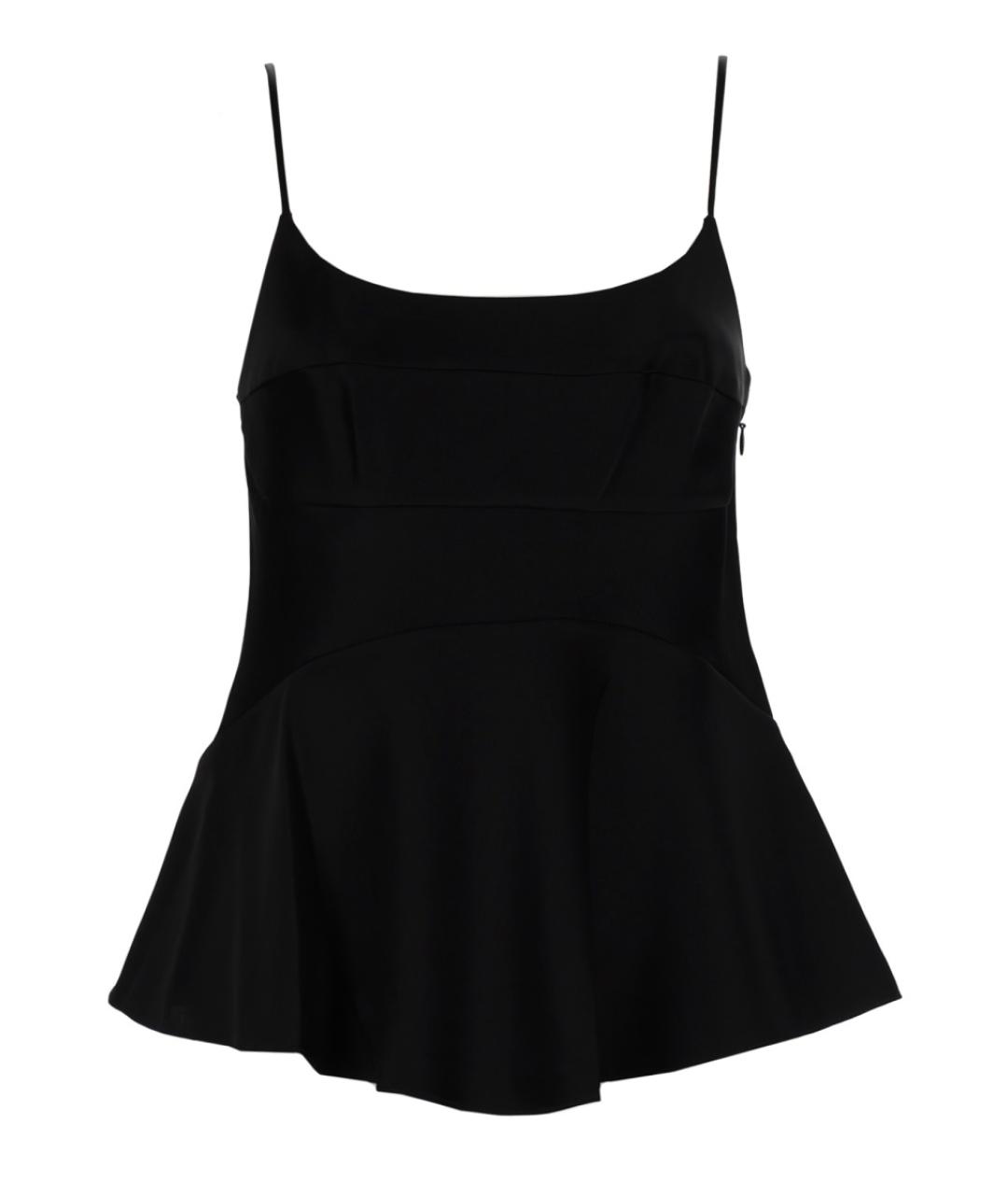 THEORY Черная ацетатная майка, фото 1