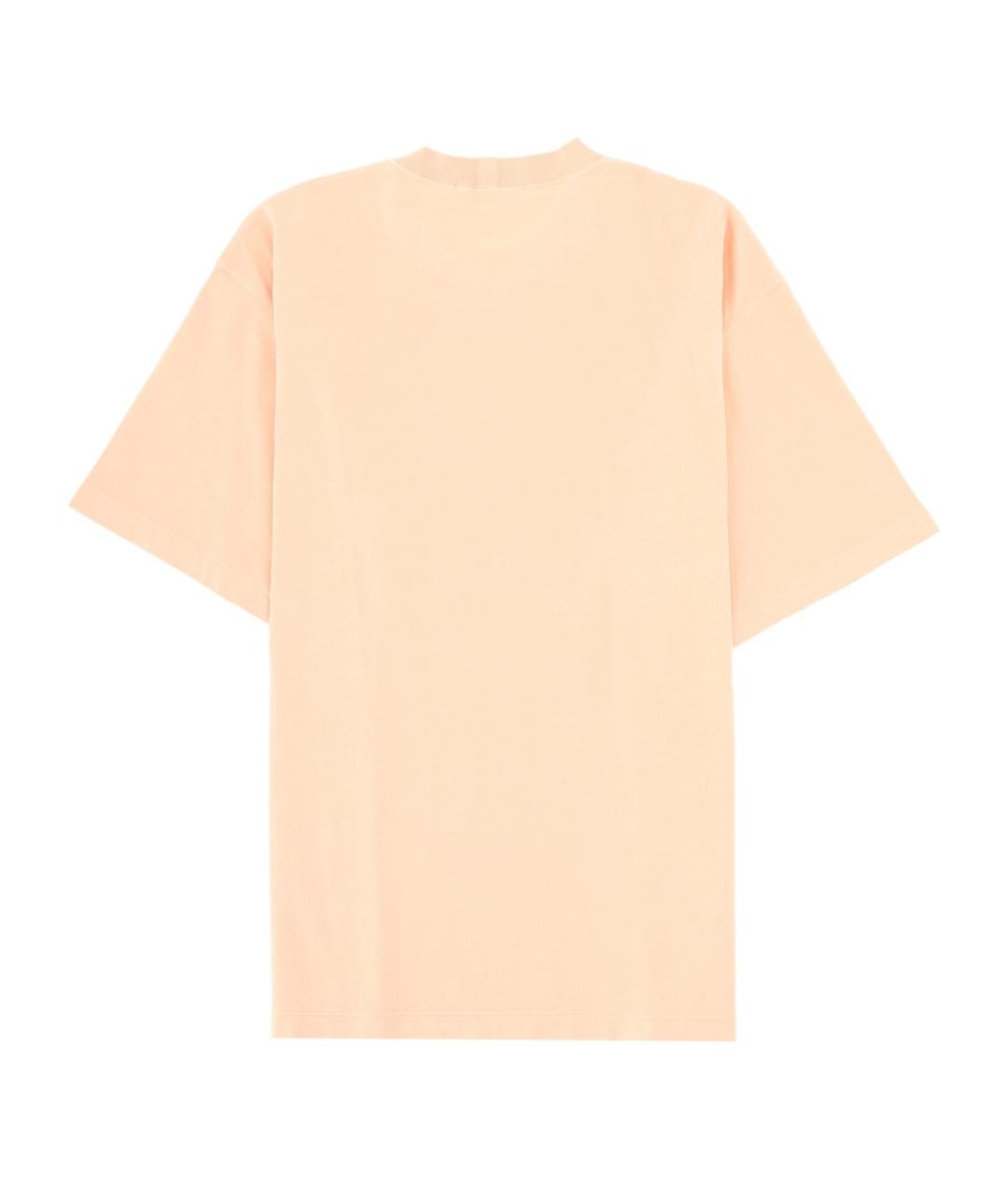 STONE ISLAND Бежевая хлопковая футболка, фото 2