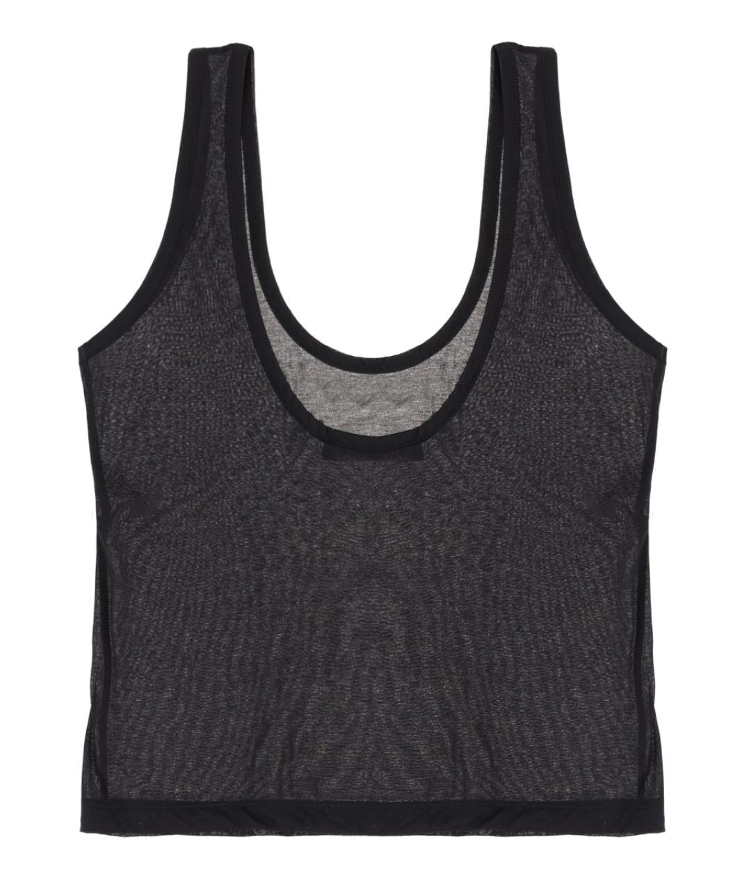 OUR LEGACY Черная хлопковая майка, фото 2