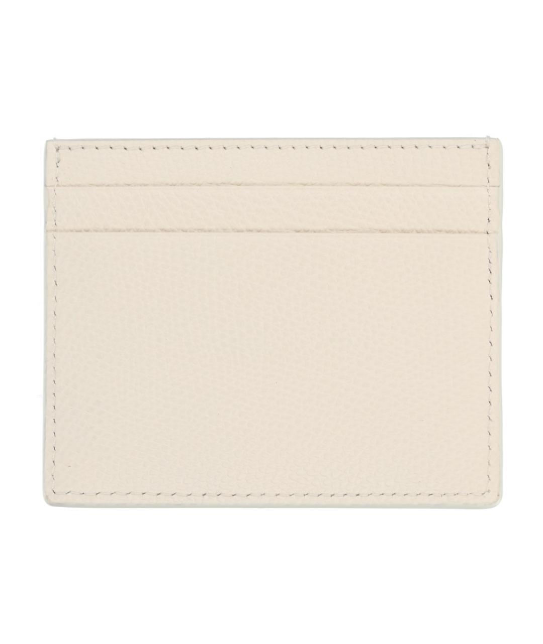 VALENTINO Белый кожаный кардхолдер, фото 2