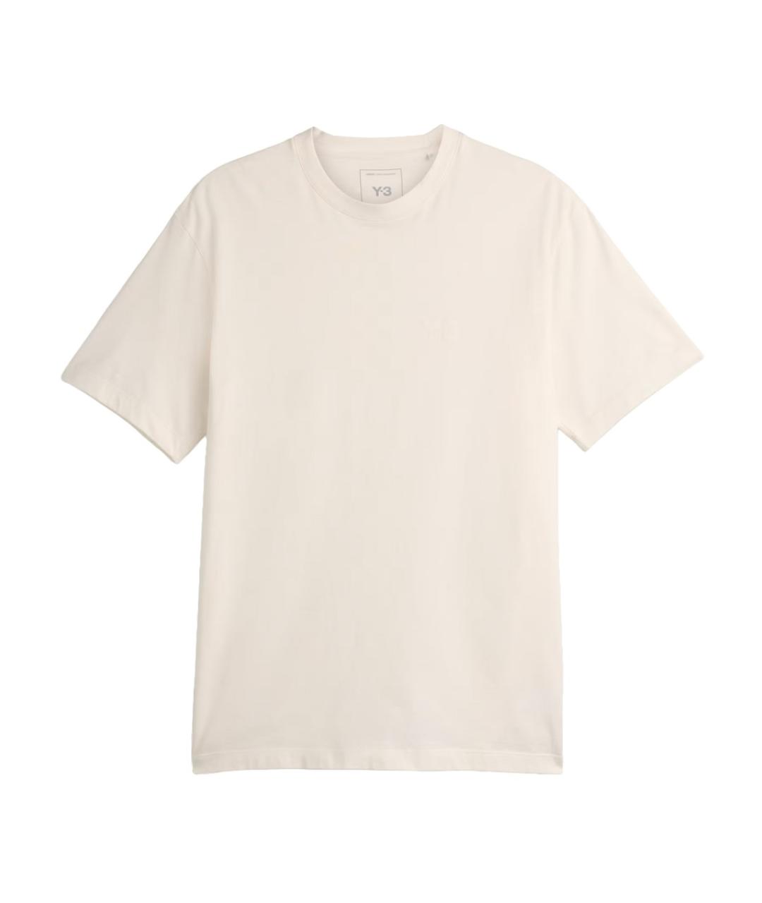Y-3 Белая хлопковая футболка, фото 1