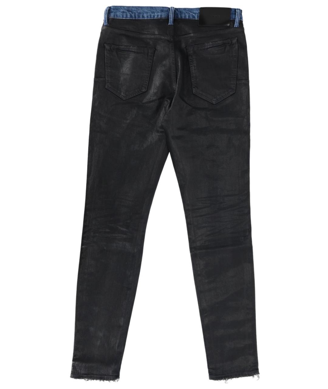 PURPLE Черные хлопко-эластановые джинсы скинни, фото 6