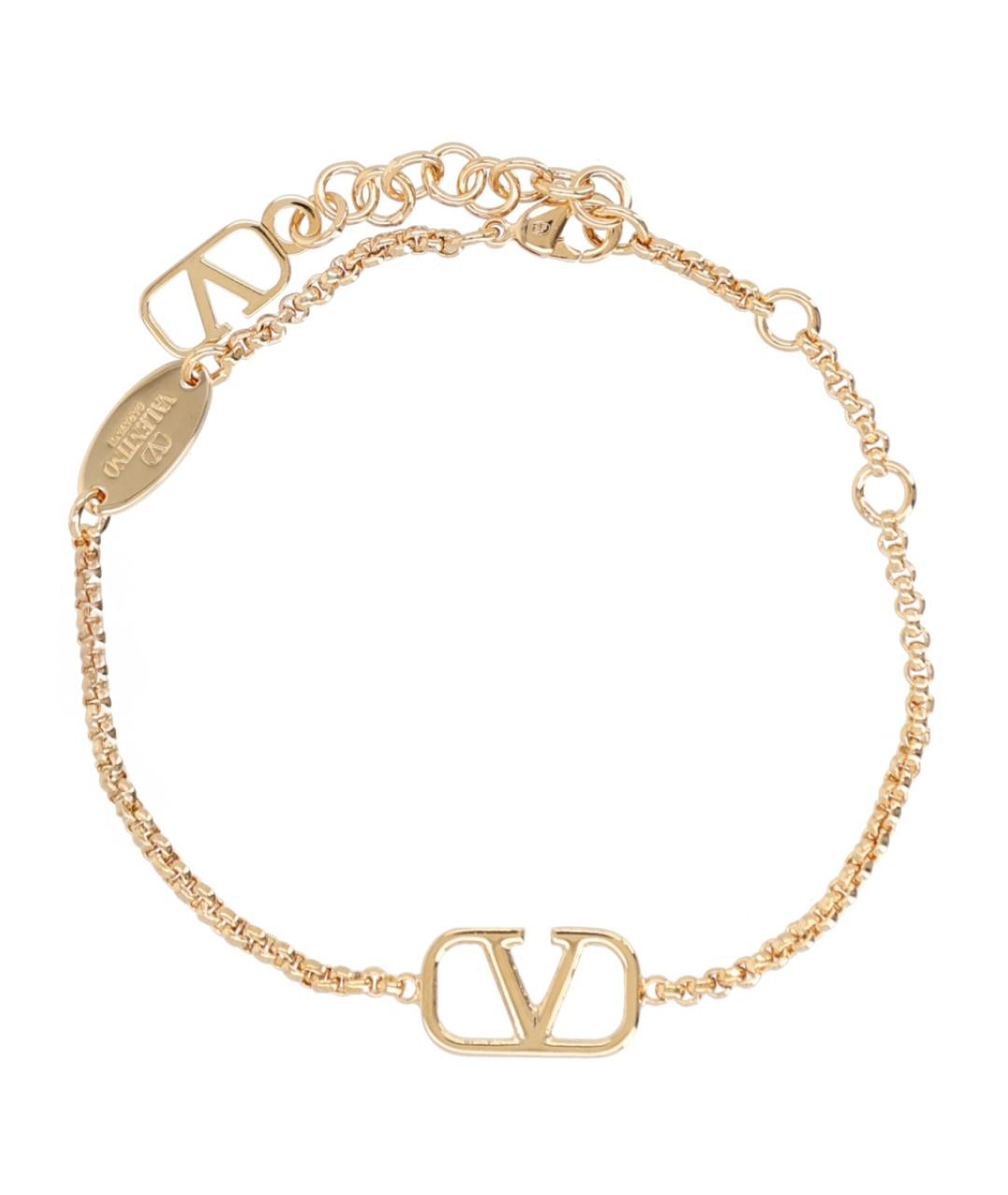 VALENTINO Золотой металлический браслет, фото 2