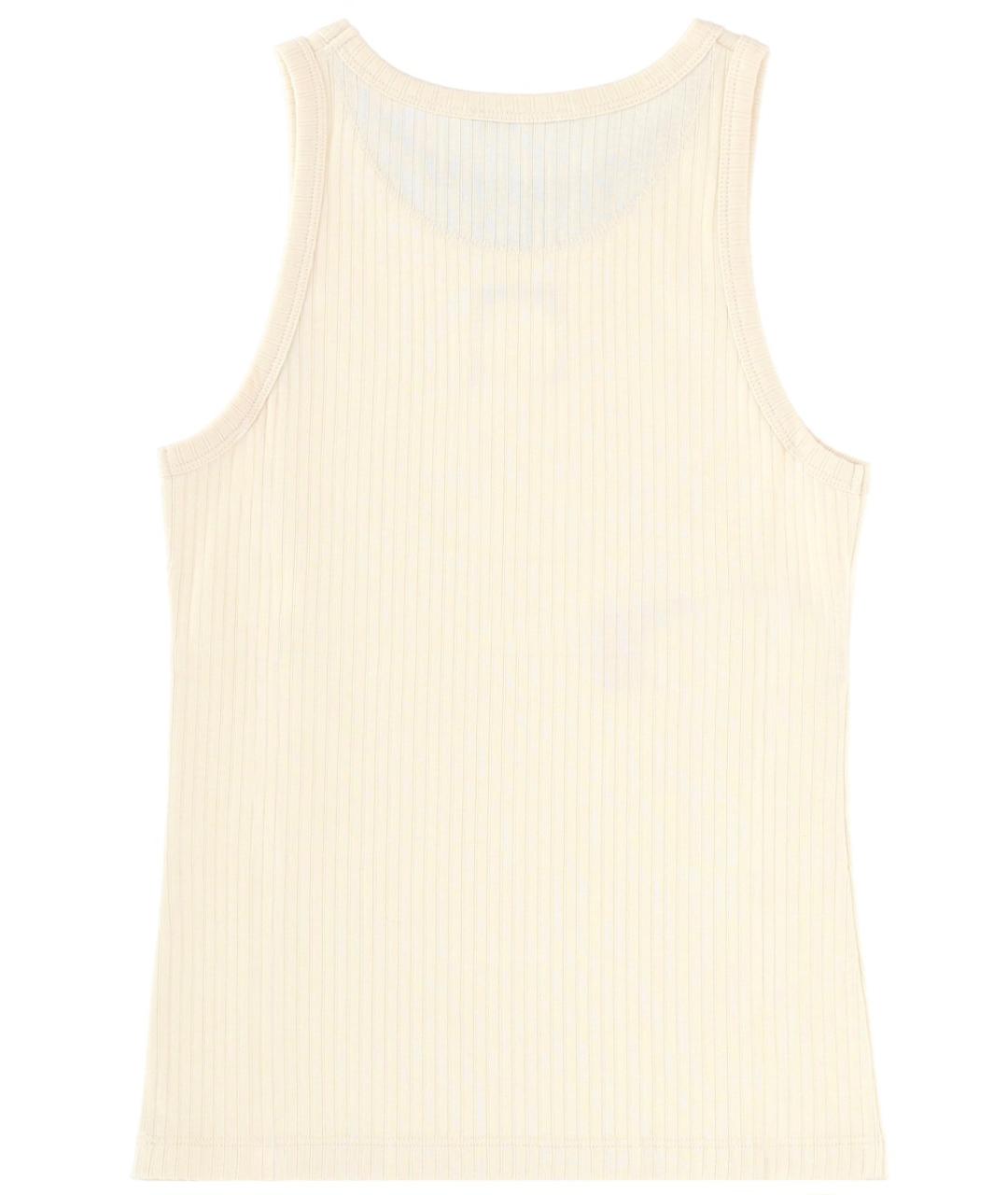 MARNI Бежевая хлопковая майка, фото 2