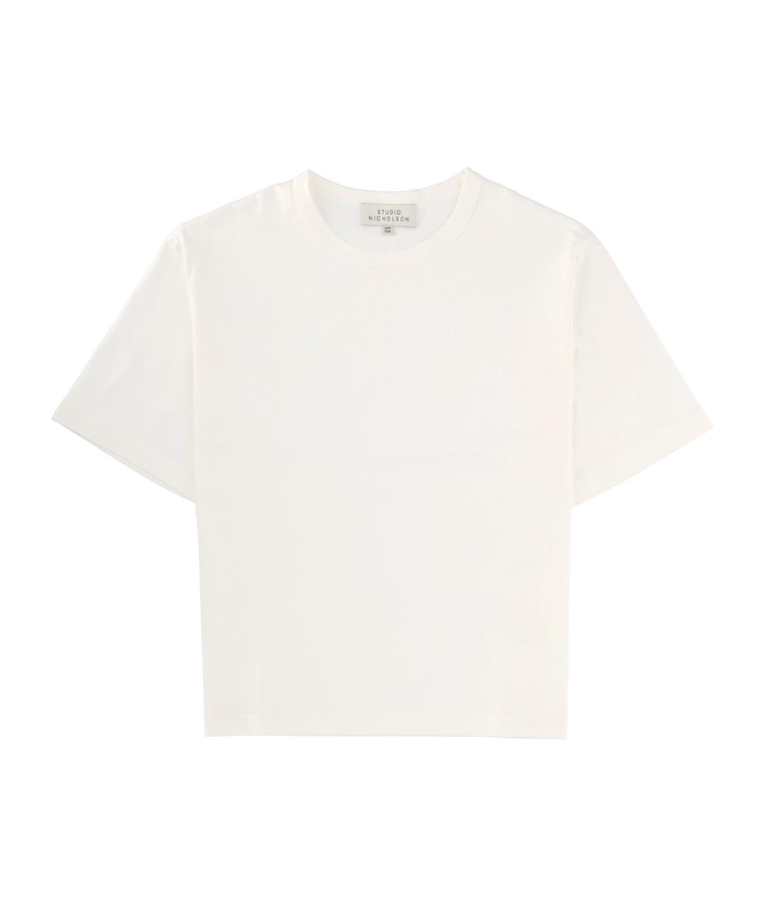 STUDIO NICHOLSON Белая хлопковая футболка, фото 1