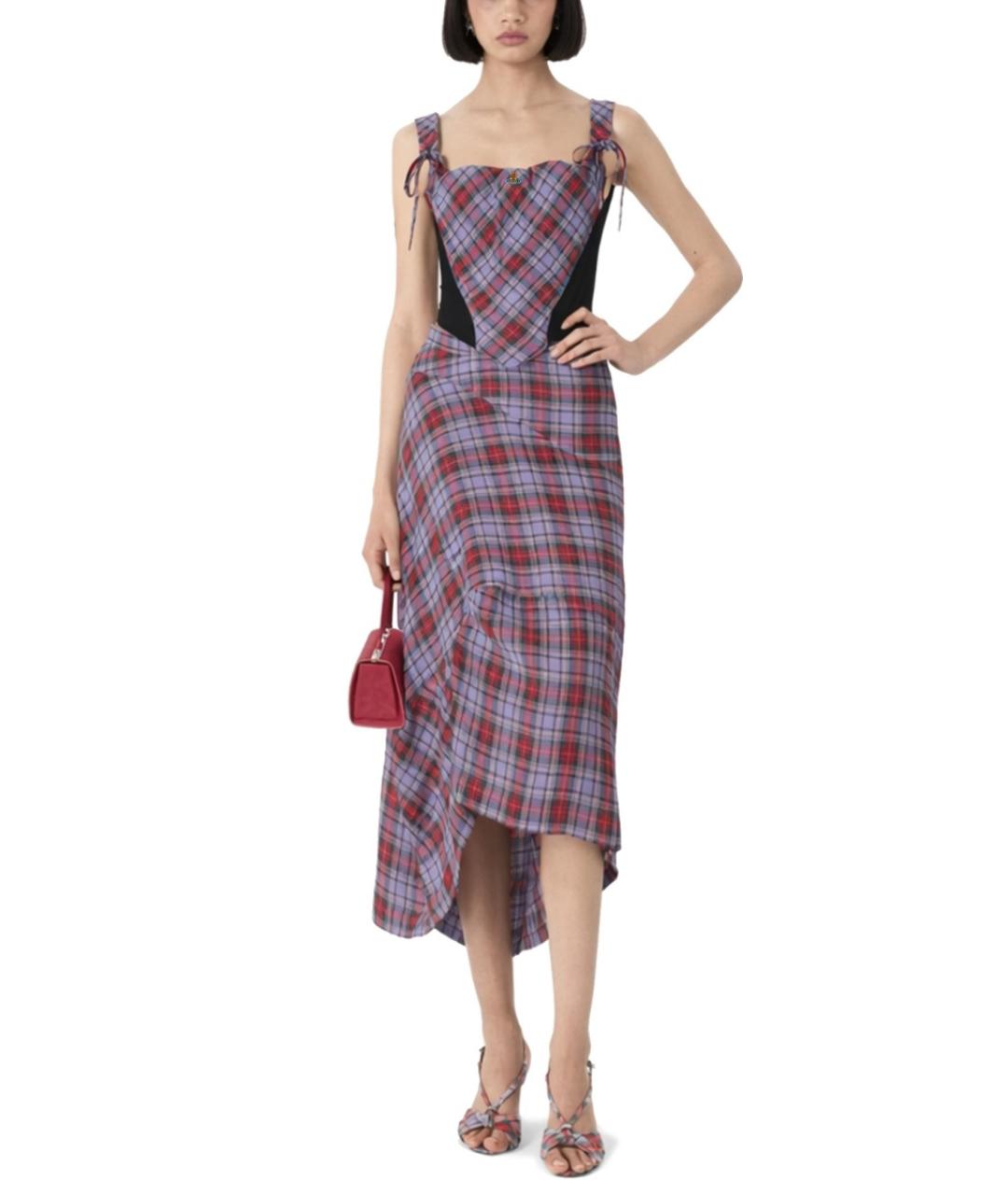 VIVIENNE WESTWOOD Мульти льняная юбка миди, фото 2