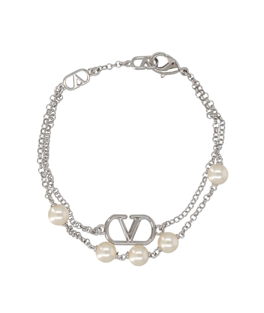 VALENTINO Серебрянный металлический браслет, фото 2