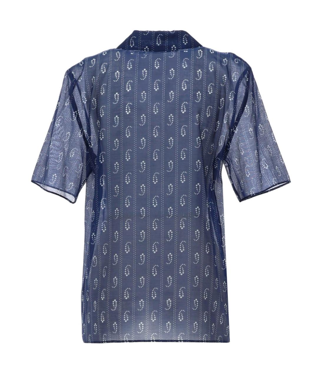 TORY BURCH Синяя хлопковая рубашка, фото 3