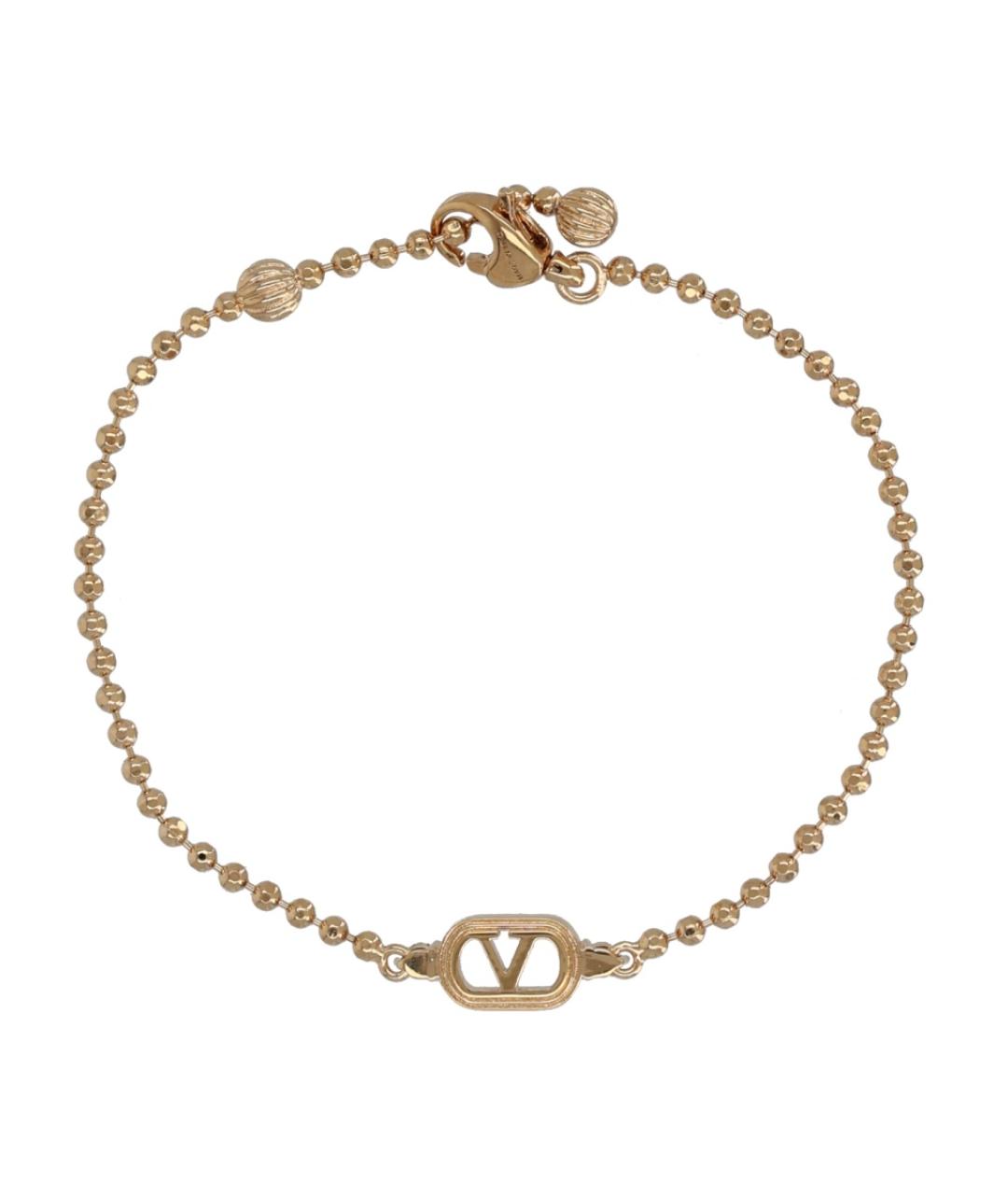 VALENTINO Золотой металлический браслет, фото 2
