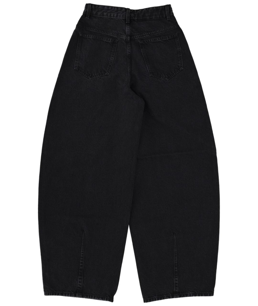 JACQUEMUS Черные хлопковые прямые джинсы, фото 3