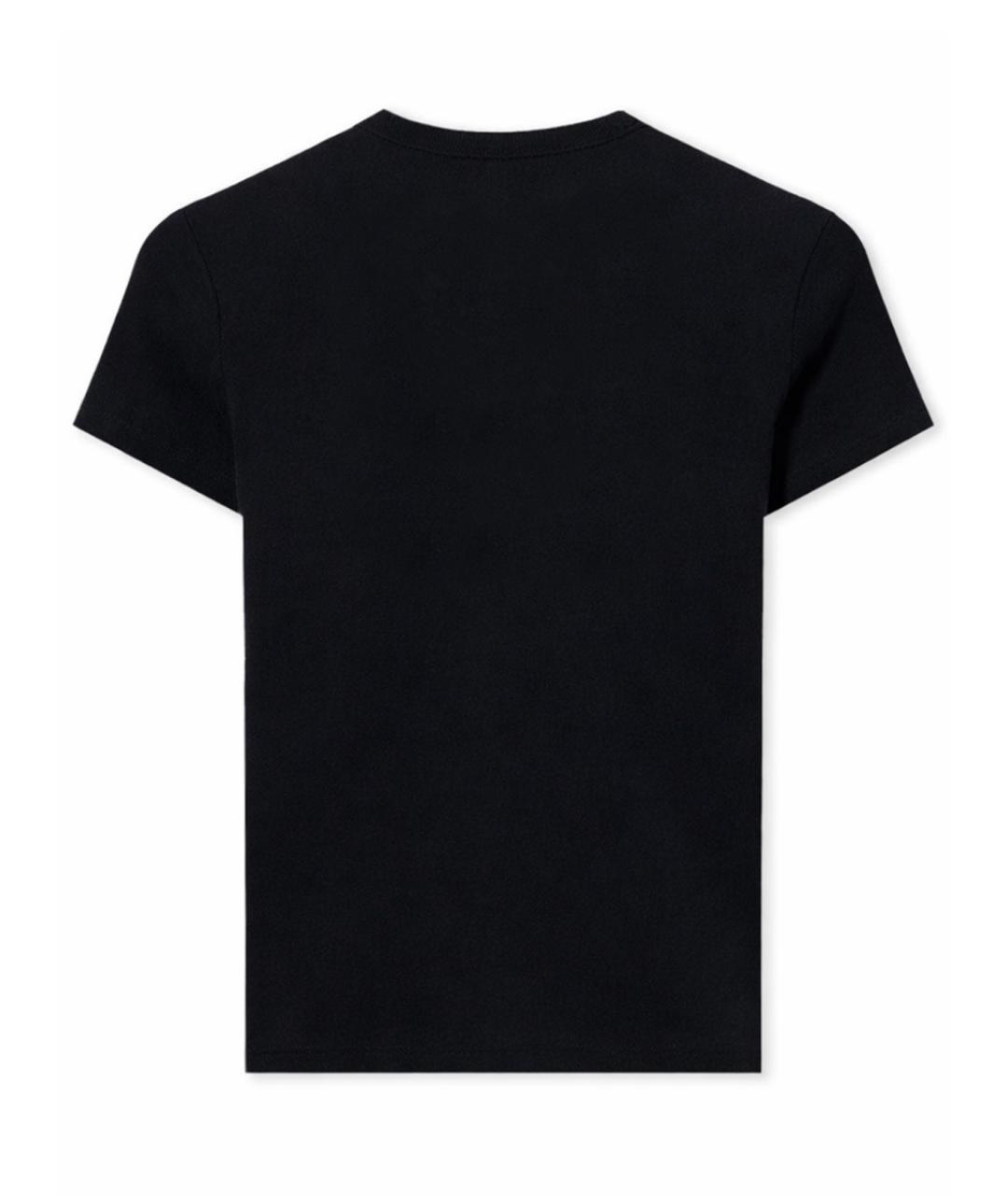 OFF-WHITE Черная хлопковая футболка, фото 3