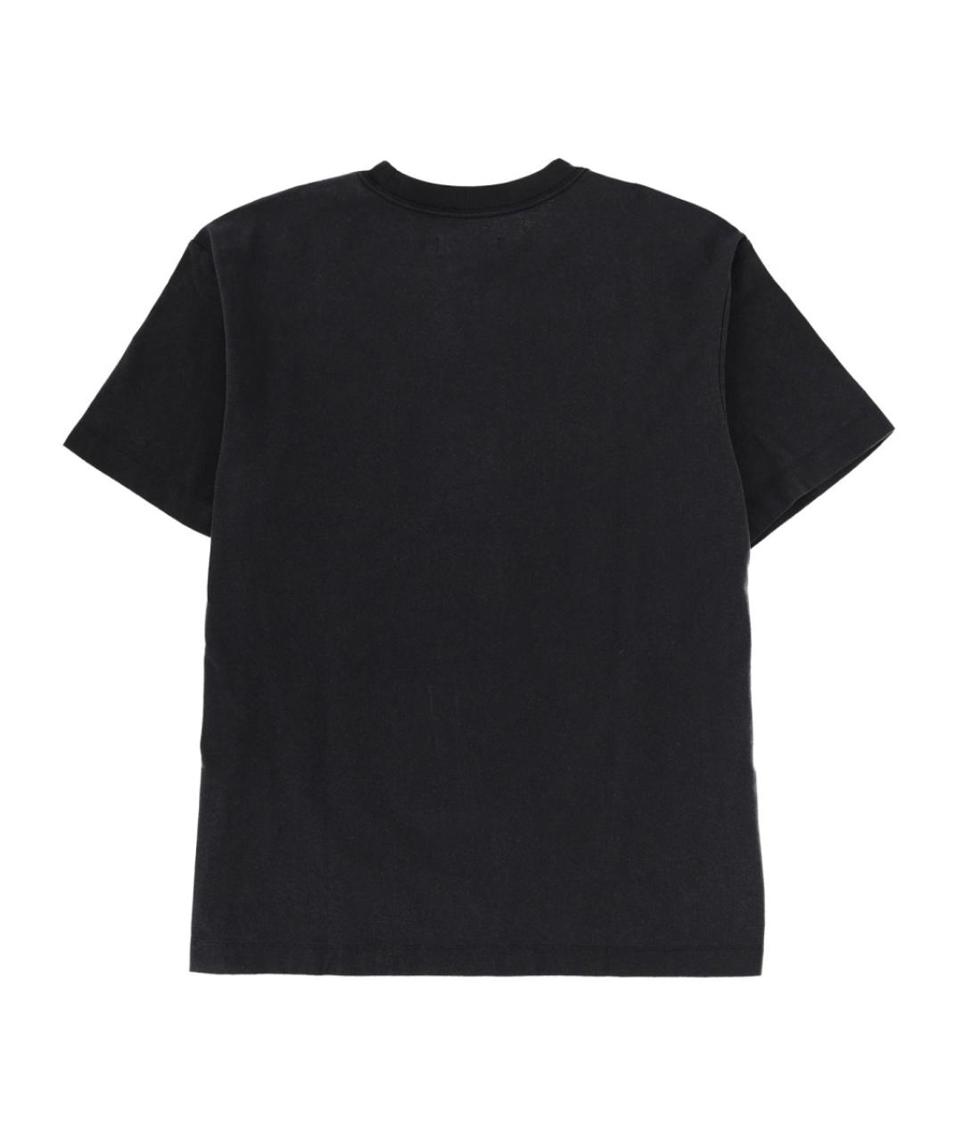 PURPLE Черная хлопковая футболка, фото 5