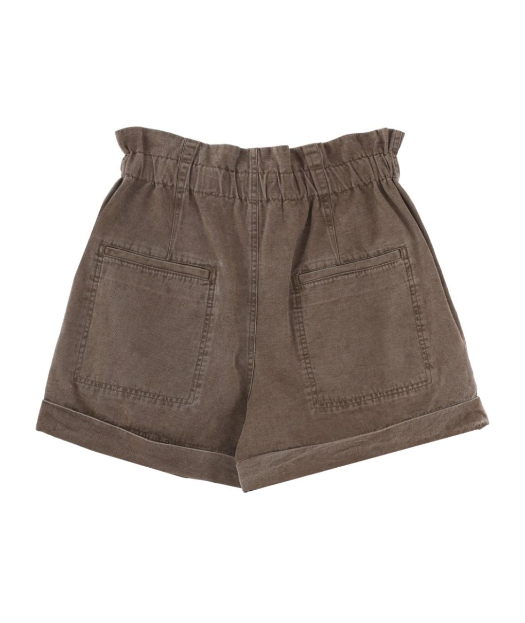 ISABEL MARANT ETOILE Коричневые хлопковые шорты, фото 2