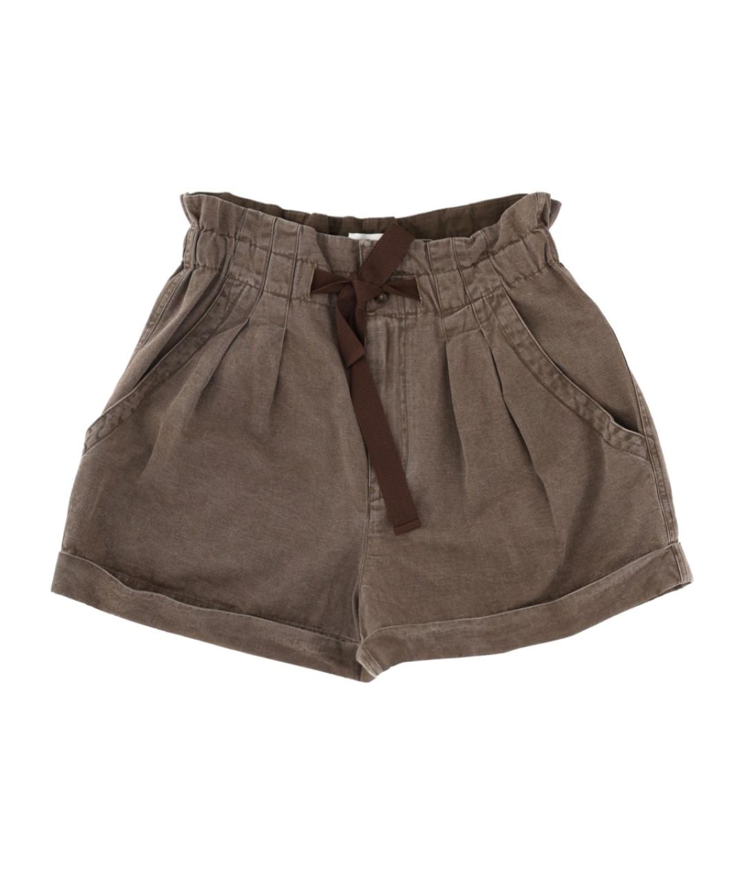 ISABEL MARANT ETOILE Коричневые хлопковые шорты, фото 1