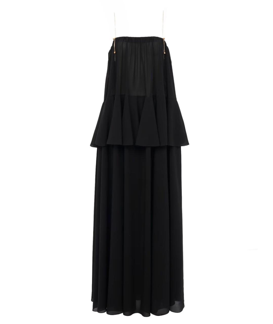 CHLOE Черное шелковое платье, фото 1