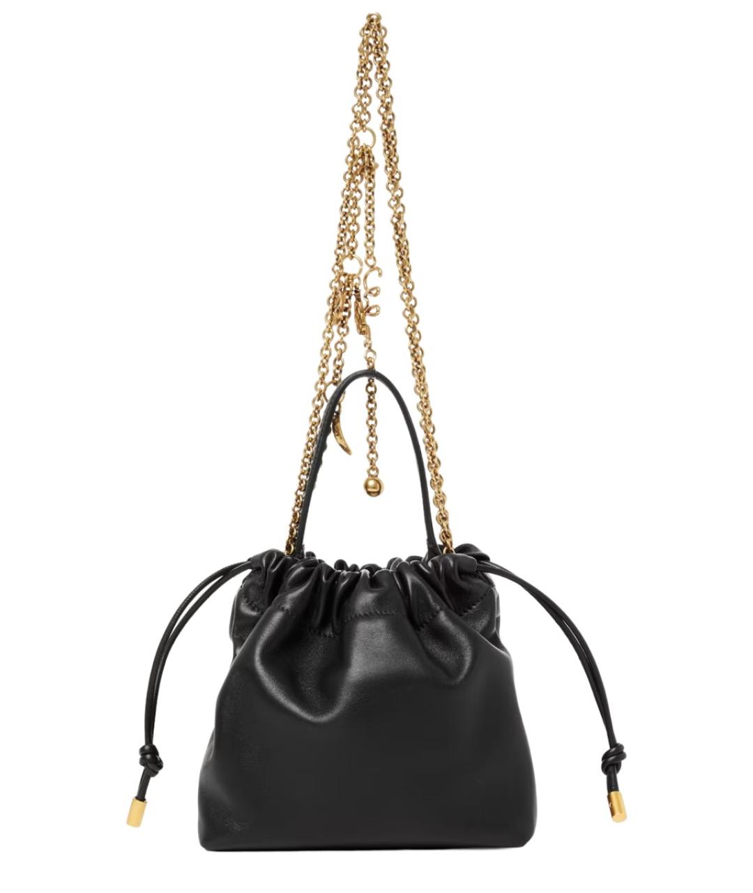 CHLOE Черная кожаная сумка через плечо, фото 3