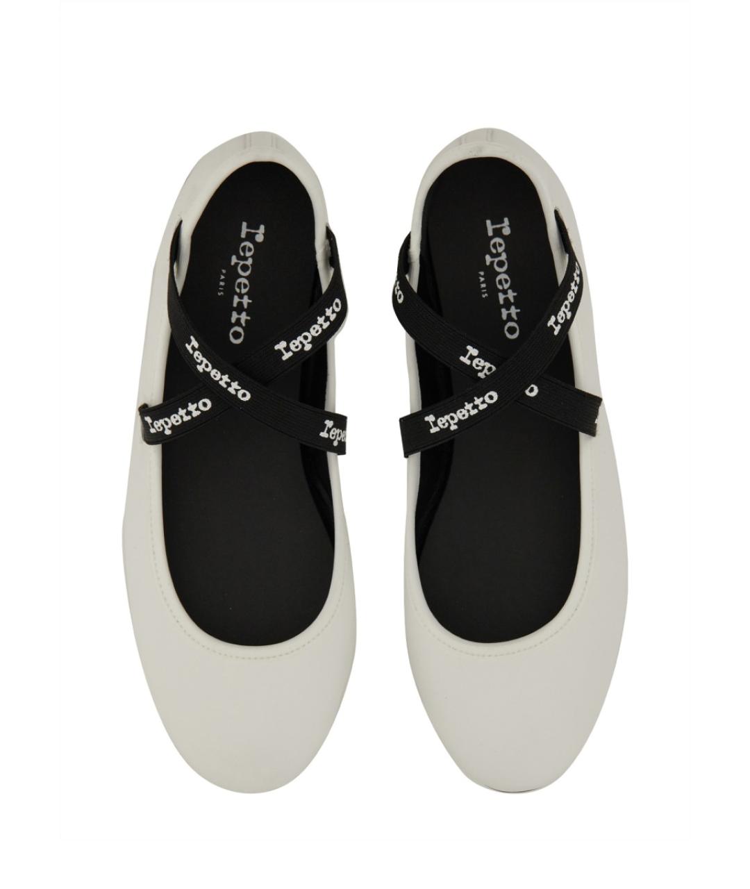 REPETTO Белые кожаные балетки, фото 6