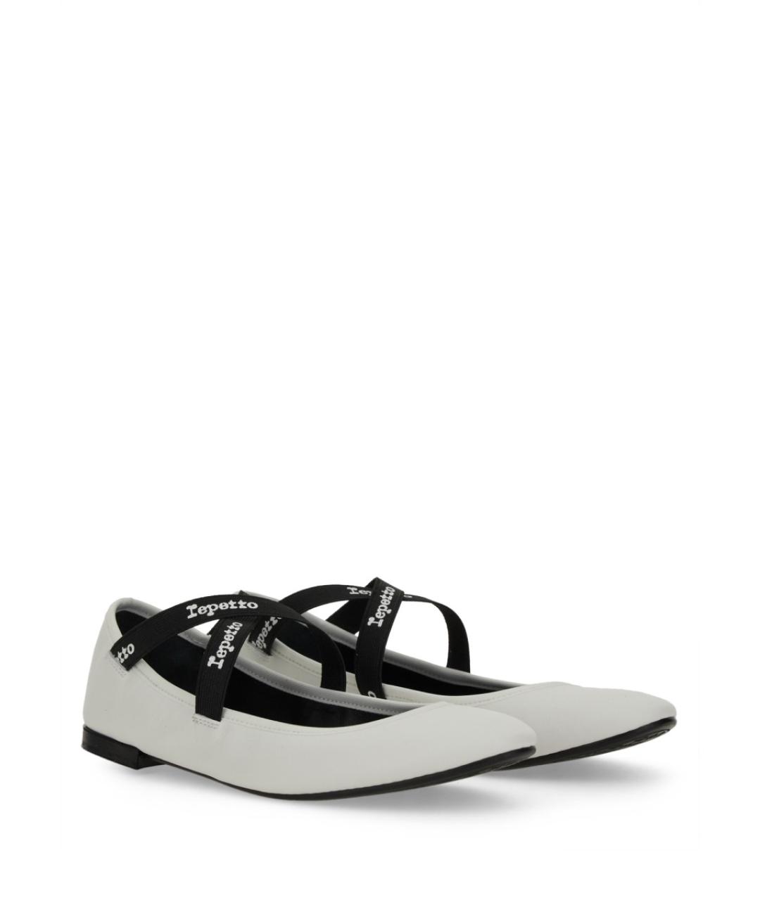 REPETTO Белые кожаные балетки, фото 2