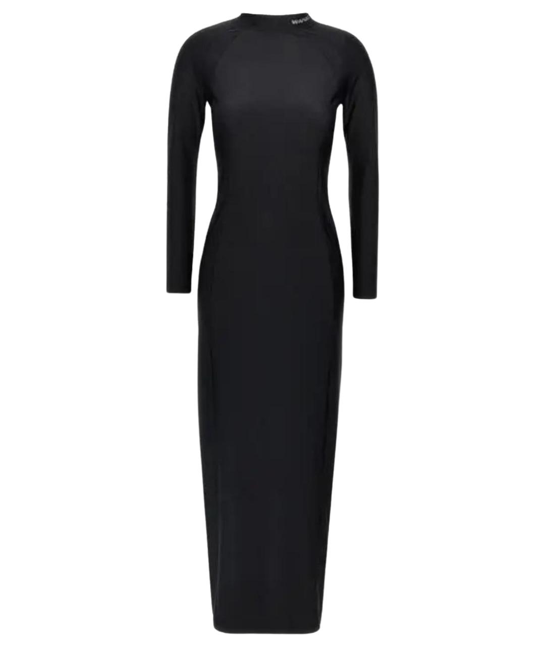 ALEXANDER WANG Черное полиамидовое повседневное платье, фото 1