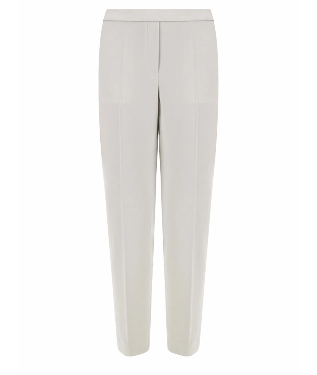 THEORY Серые ацетатные прямые брюки, фото 1