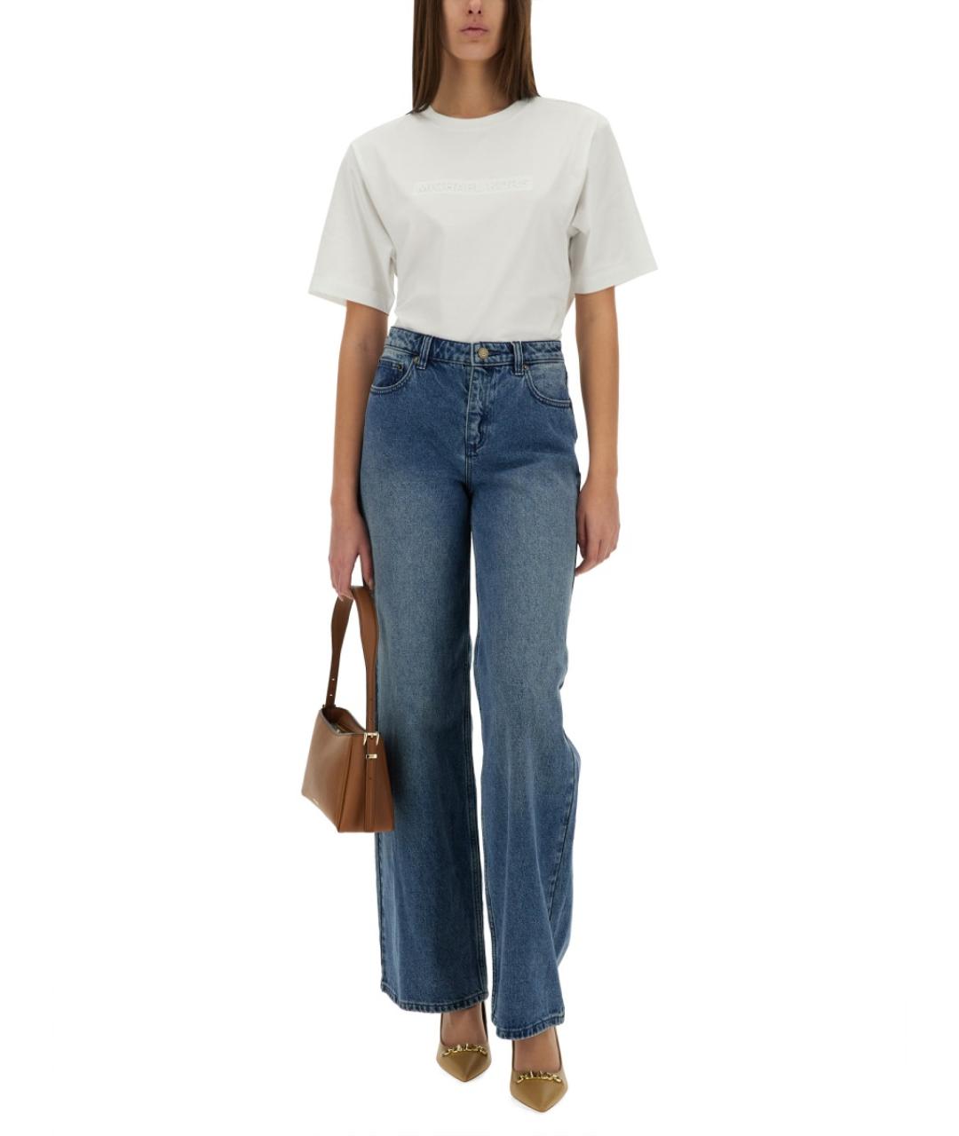 MICHAEL KORS Синие хлопковые прямые джинсы, фото 2