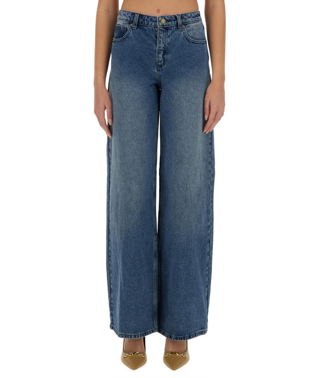 MICHAEL KORS Синие хлопковые прямые джинсы, фото 5