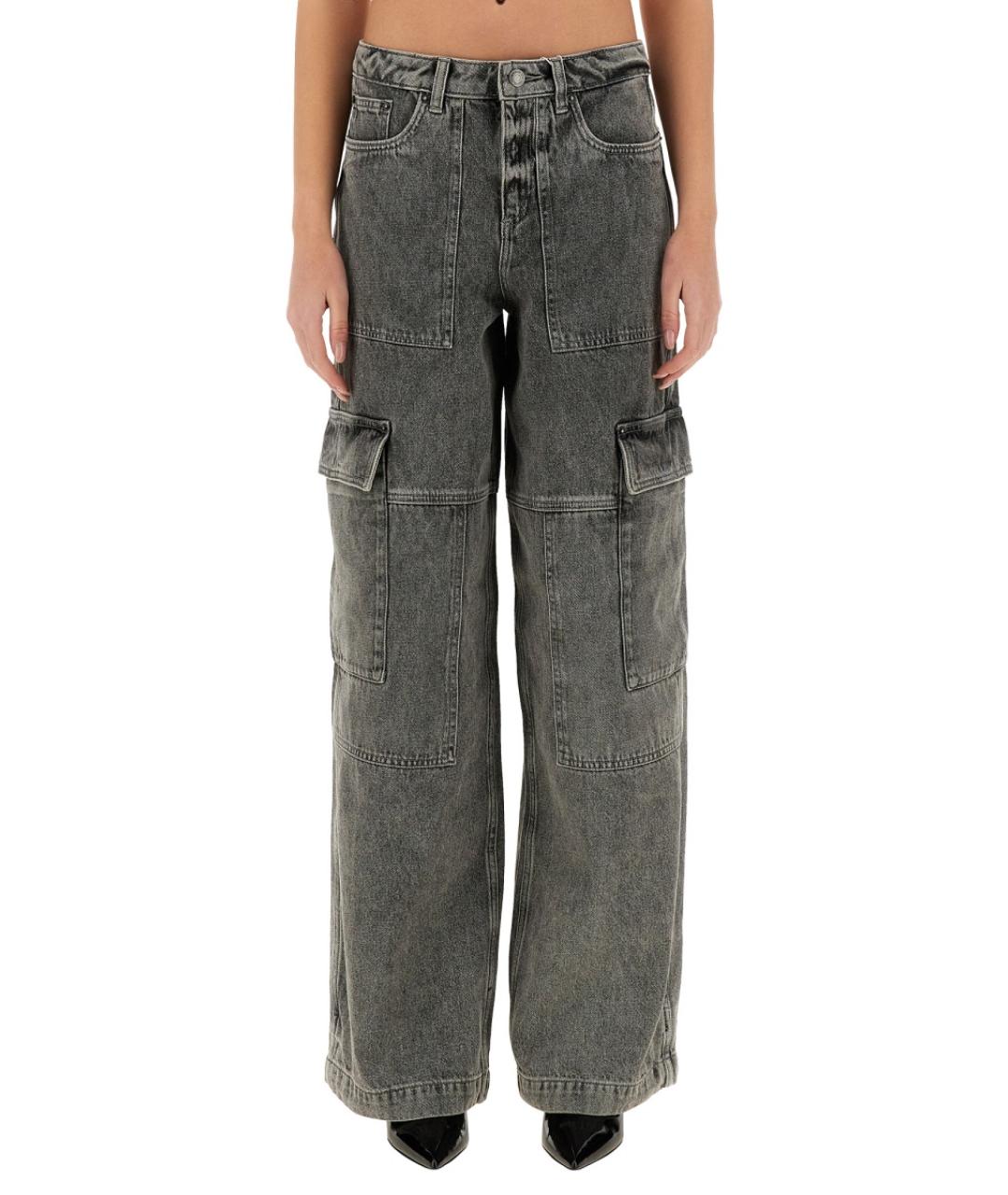 MICHAEL KORS Серые хлопковые прямые джинсы, фото 5