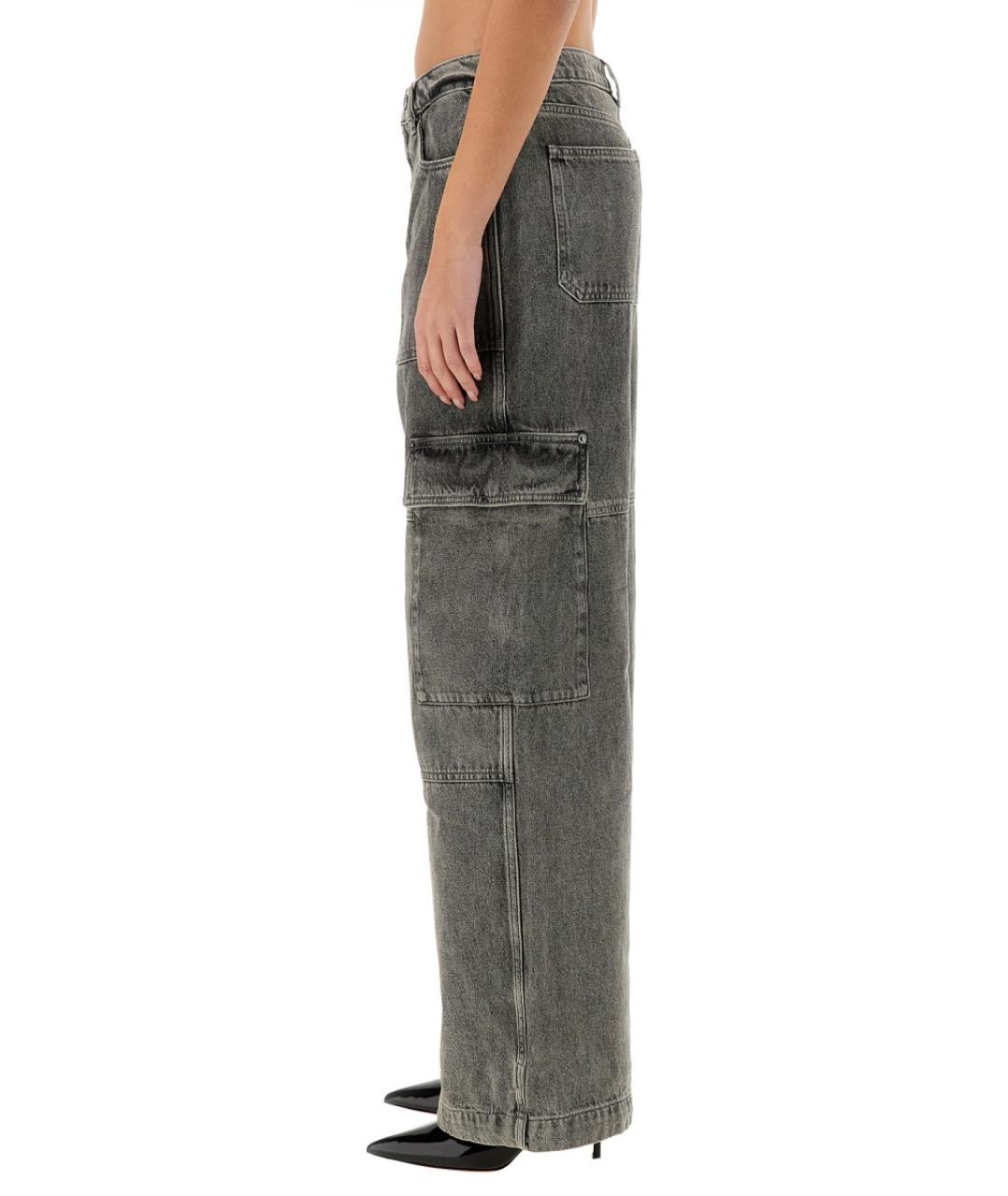 MICHAEL KORS Серые хлопковые прямые джинсы, фото 4