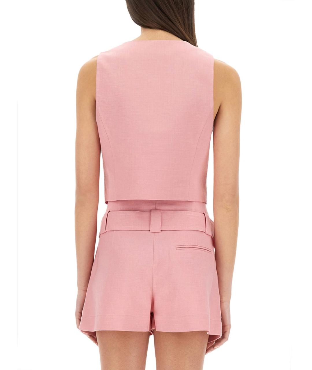 MSGM Розовый вискозный жилет, фото 4