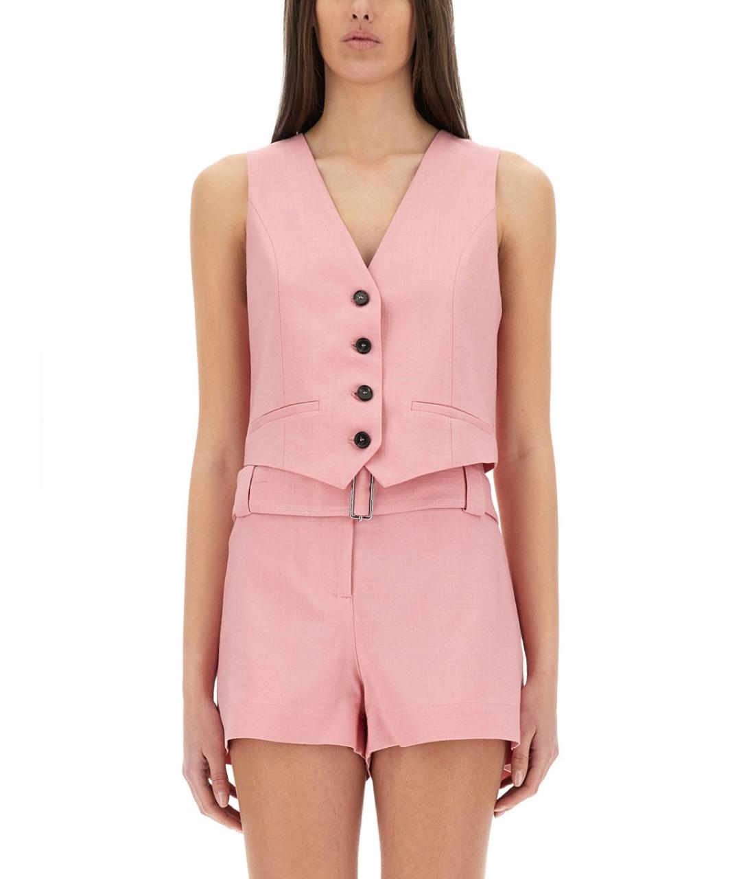 MSGM Розовый вискозный жилет, фото 2