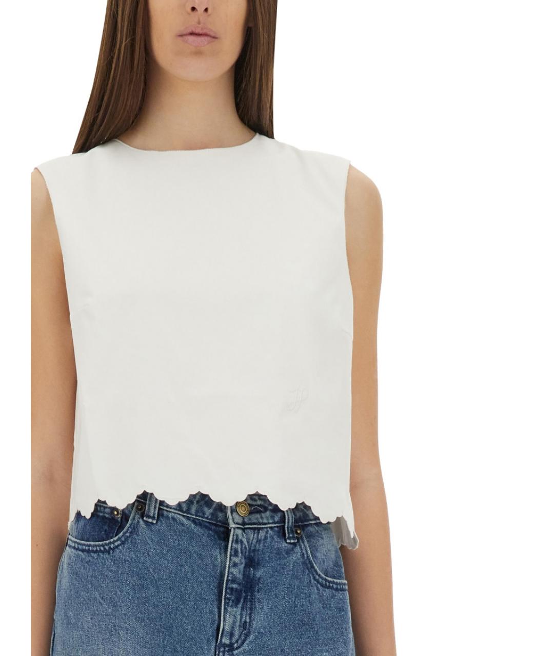 PATOU Белая хлопковая блузы, фото 4