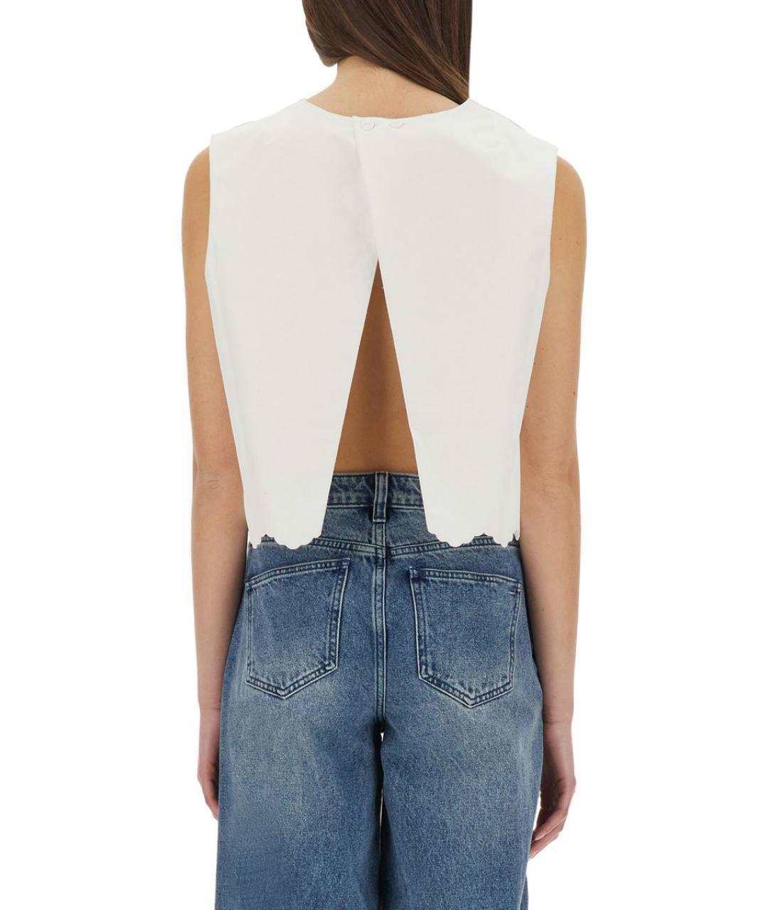 PATOU Белая хлопковая блузы, фото 3