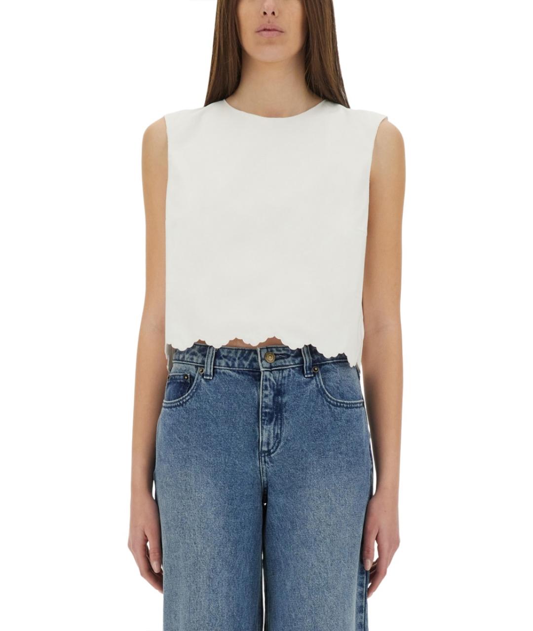 PATOU Белая хлопковая блузы, фото 5