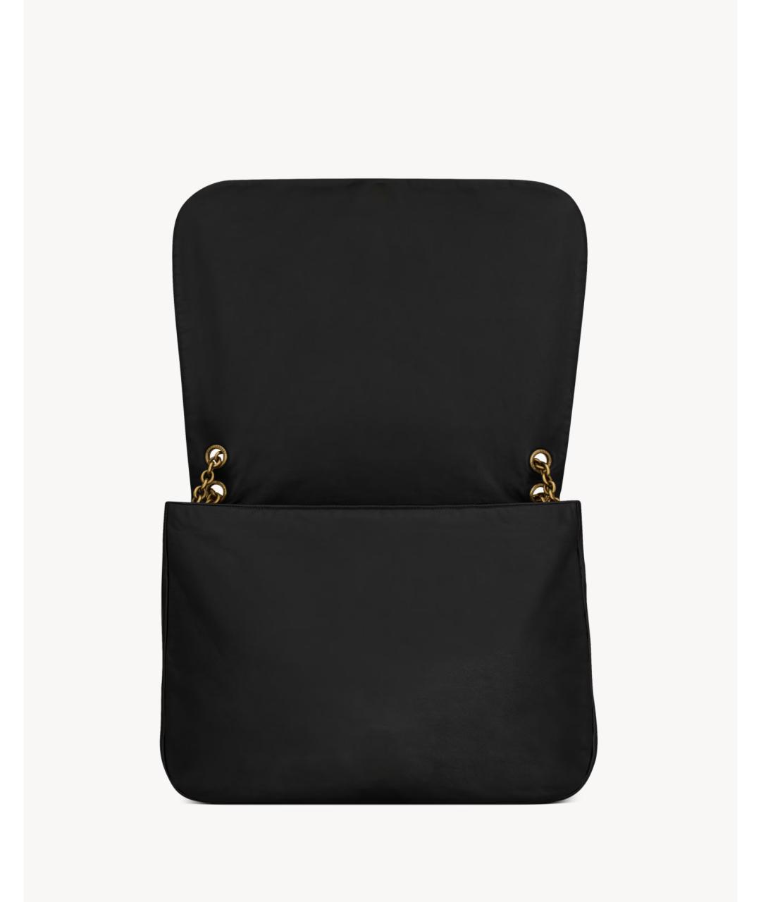 SAINT LAURENT Черная кожаная сумка через плечо, фото 5