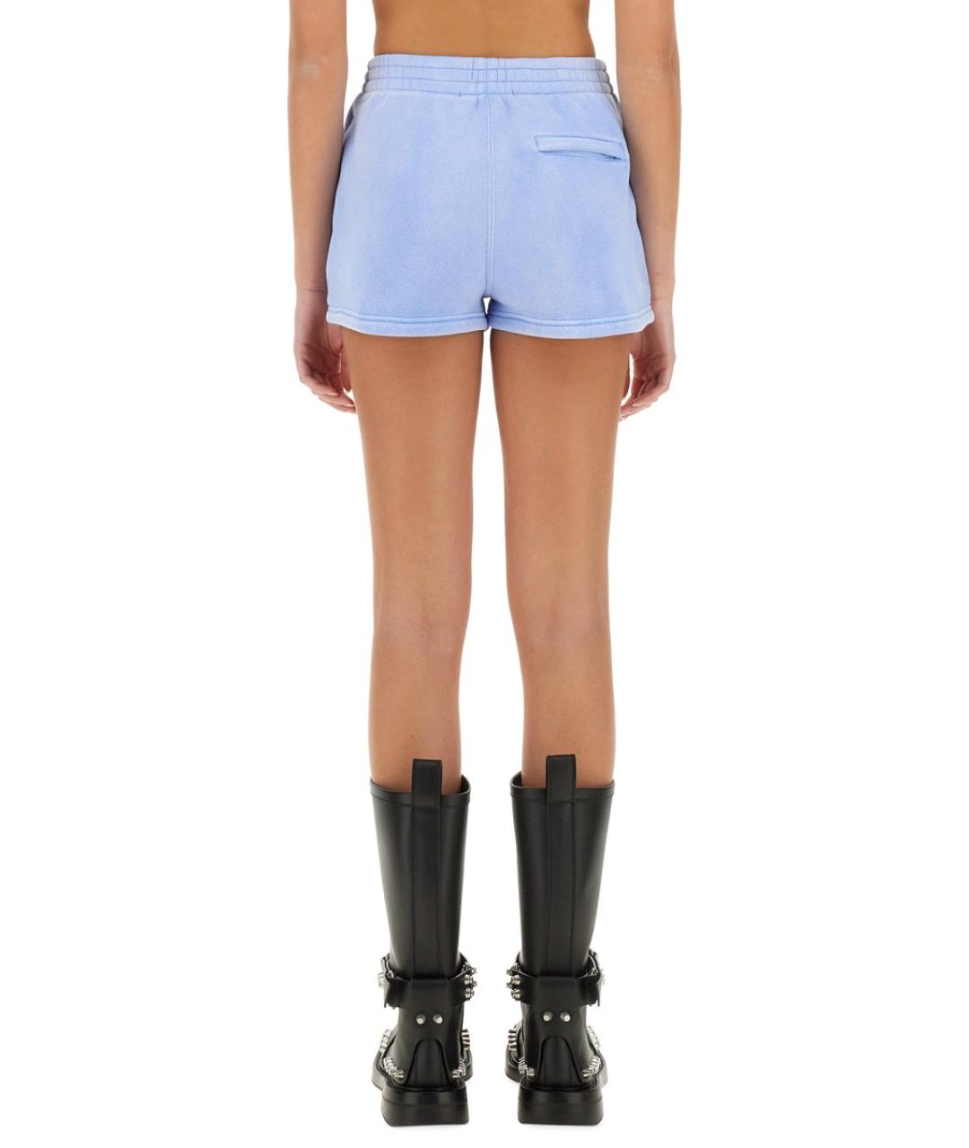 ALEXANDER WANG Голубые хлопковые шорты, фото 4