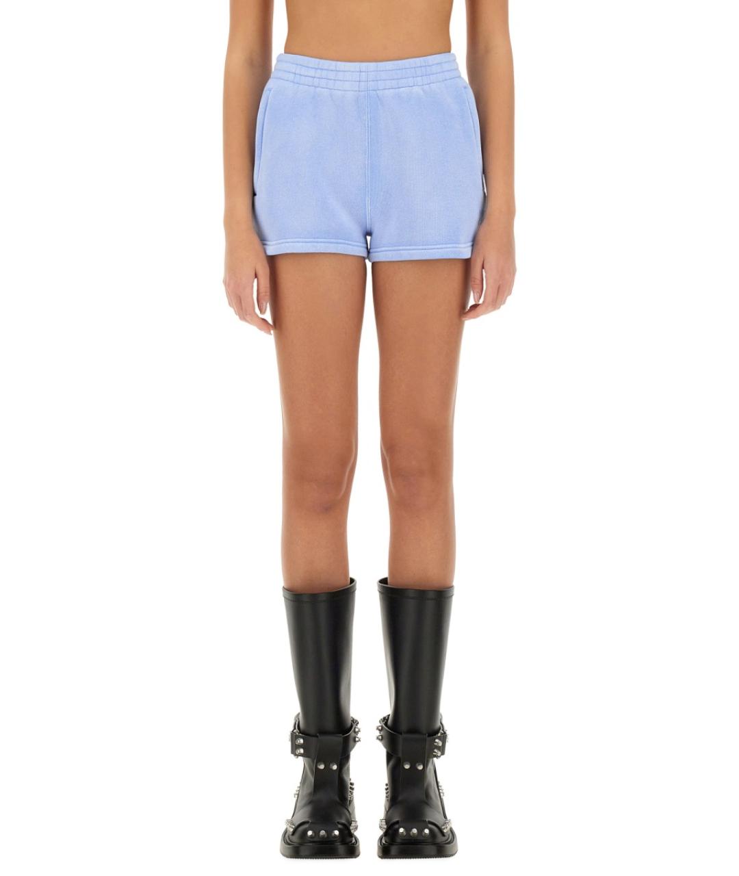 ALEXANDER WANG Голубые хлопковые шорты, фото 2