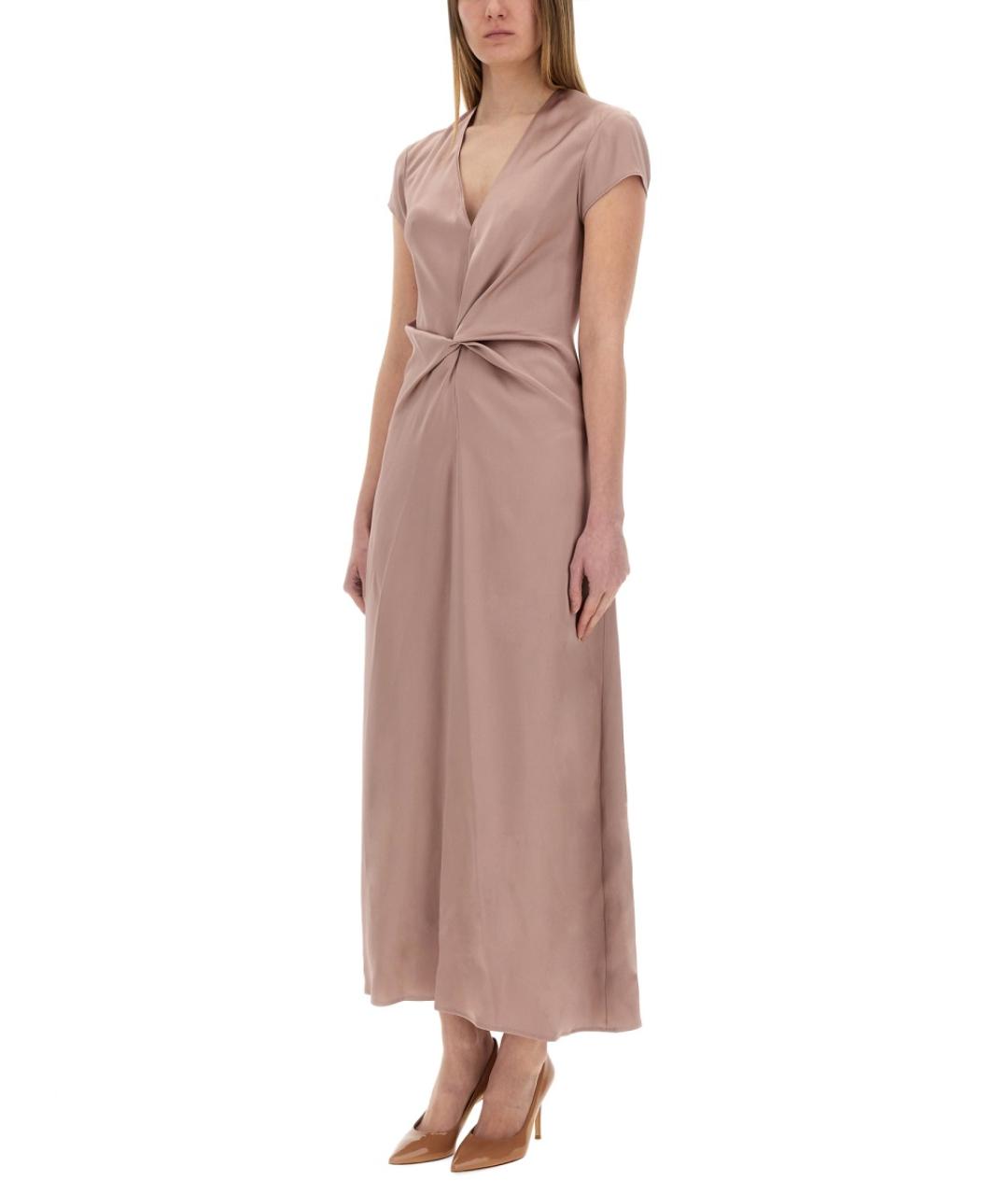 ALYSI Розовое ацетатное повседневное платье, фото 5