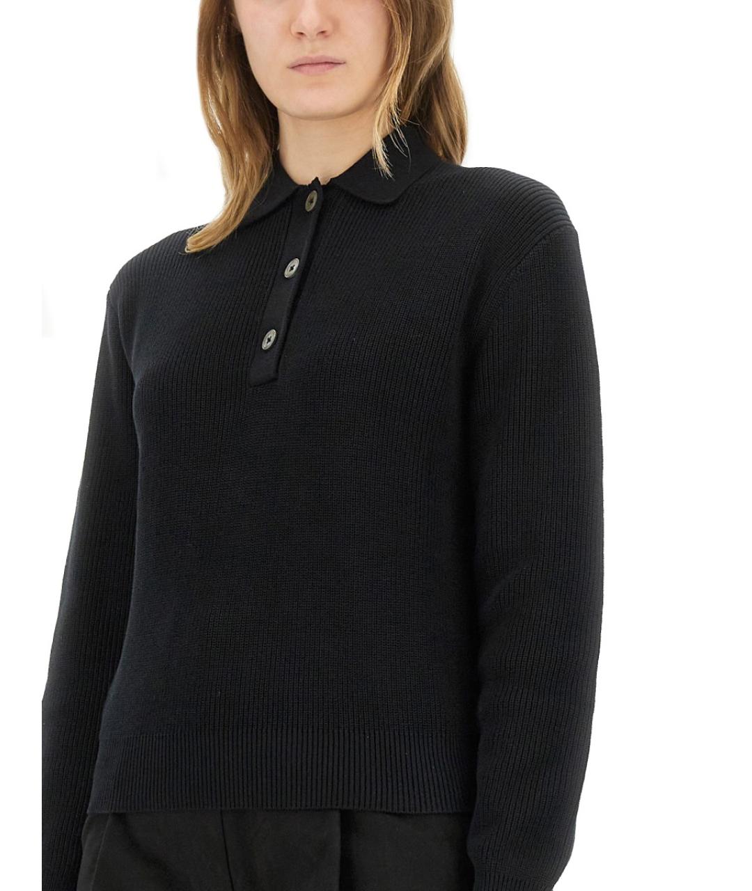 STUDIO NICHOLSON Черный хлопковый джемпер / свитер, фото 5