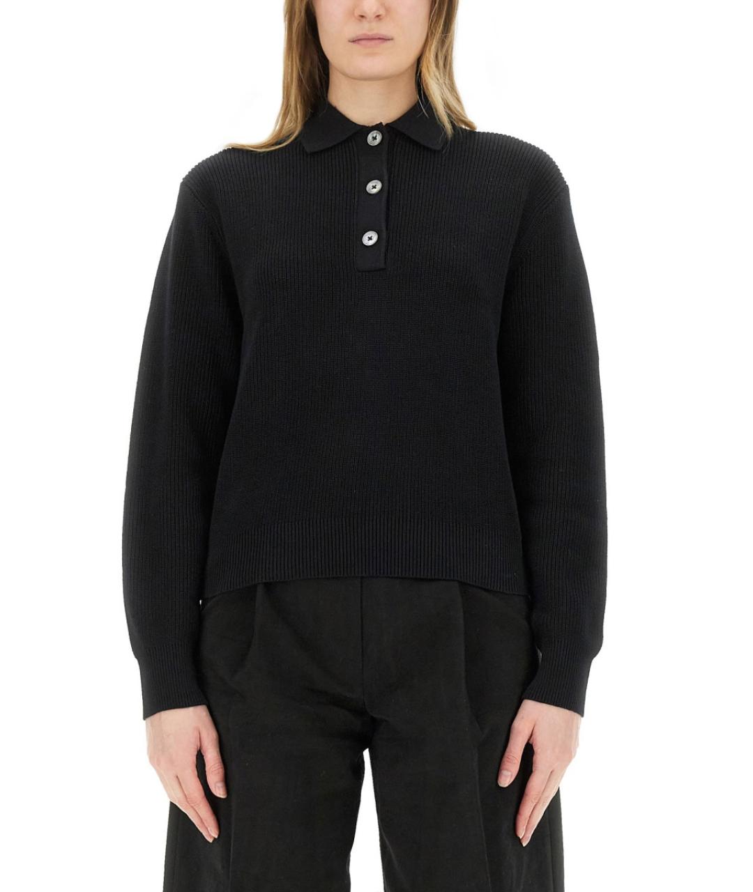 STUDIO NICHOLSON Черный хлопковый джемпер / свитер, фото 2