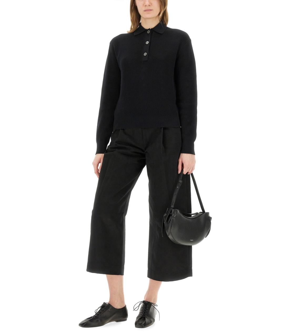 STUDIO NICHOLSON Черный хлопковый джемпер / свитер, фото 3