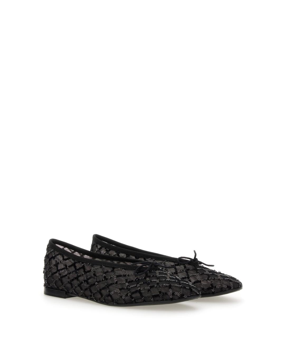 REPETTO Черные текстильные балетки, фото 2