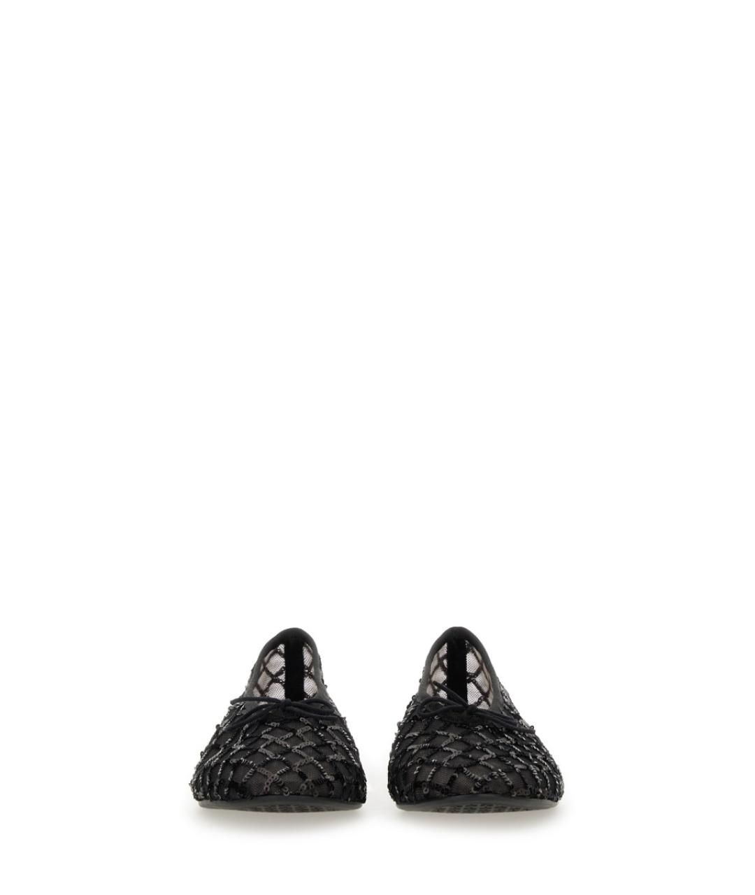 REPETTO Черные текстильные балетки, фото 4