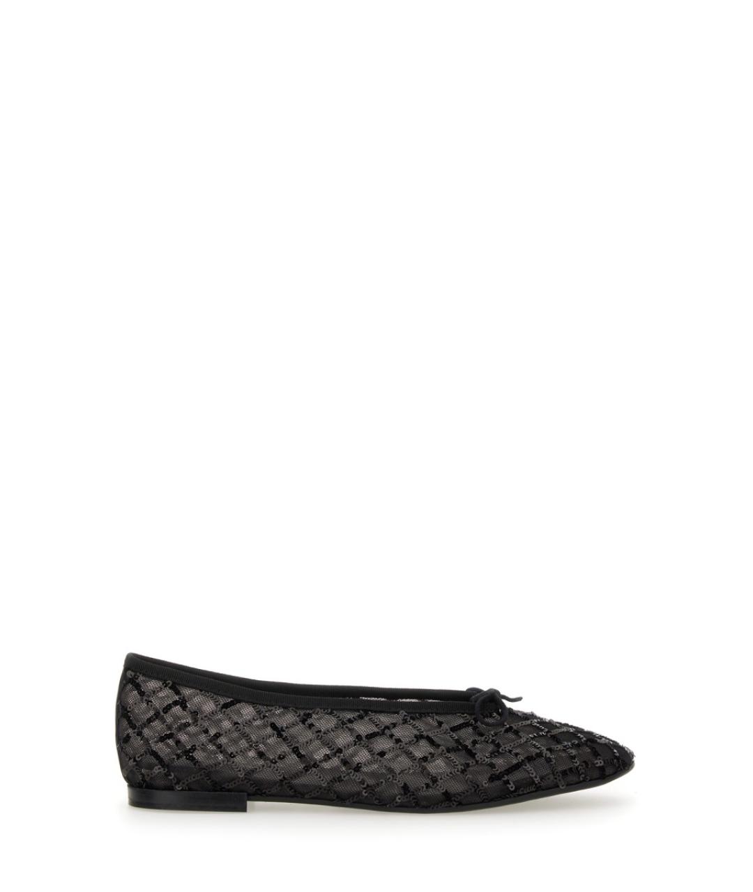 REPETTO Черные текстильные балетки, фото 1