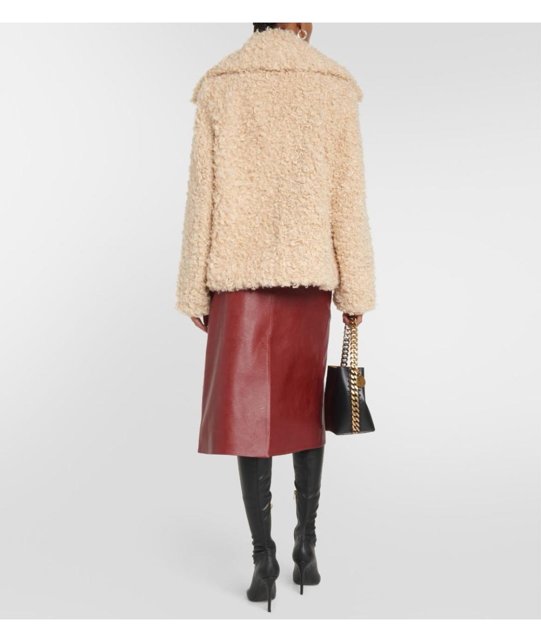 STELLA MCCARTNEY Бежевая шуба, фото 7