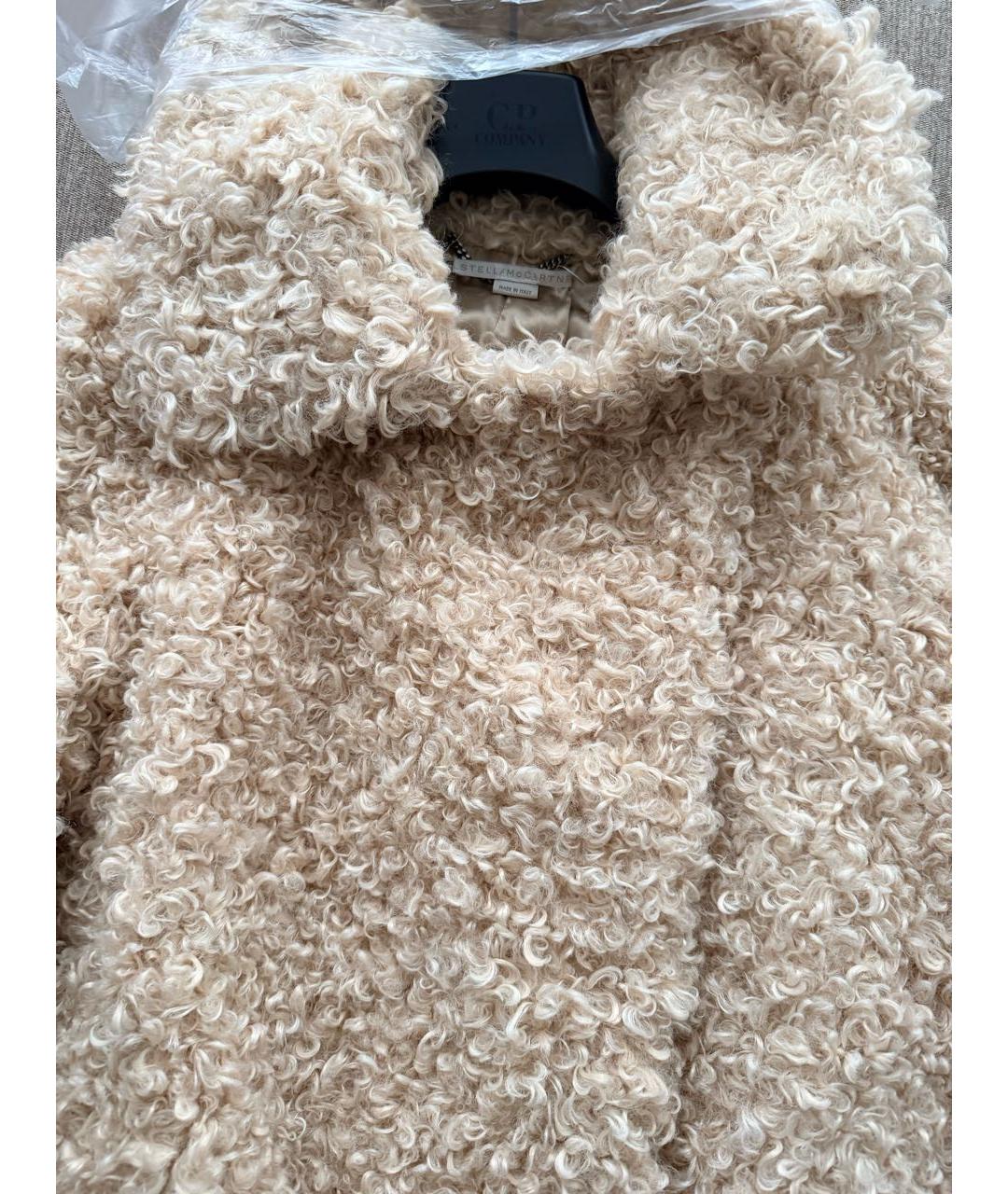 STELLA MCCARTNEY Бежевая шуба, фото 4