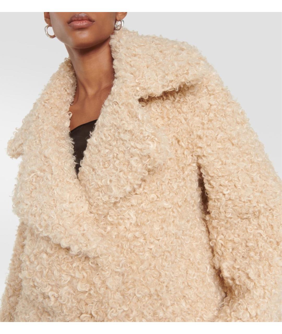 STELLA MCCARTNEY Бежевая шуба, фото 2