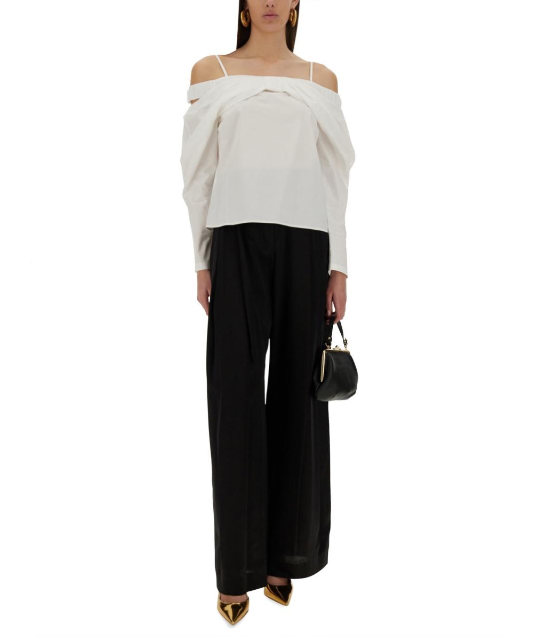 NINA RICCI Белая хлопковая блузы, фото 3